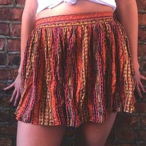 Multi-Color Mini Skirt